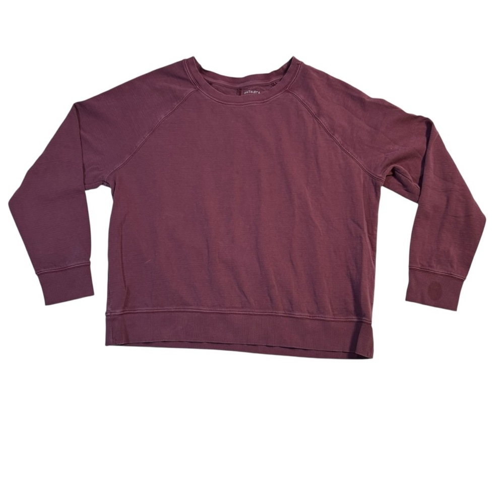 Athleta Women’s Maroon Long Sleeve Crew Neck Pullover Sweater Size L